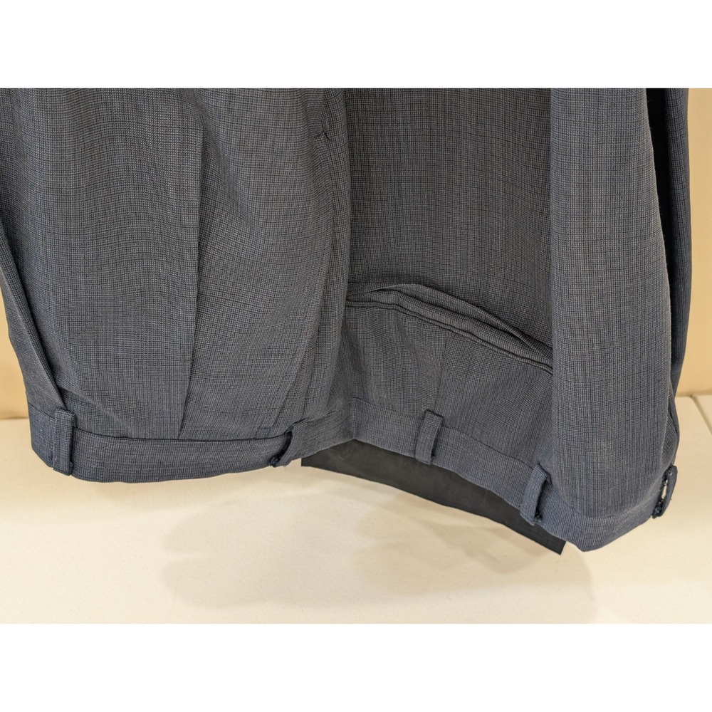 Hart Schaffner Marx Parisian Men's Blue Worsted Wool Two Piece Suit 51L - Picture 6 of 8
